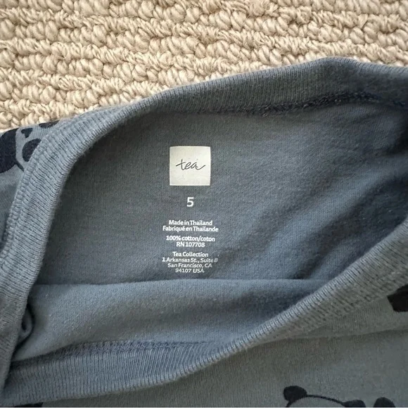 Tea Collection panda shirt 5T - Picture 3 of 4